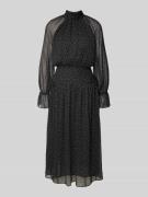 Mango Midikleid mit kleinem Stehkragen Modell 'POLKY' in Black, Größe ...