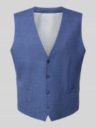 Christian Berg Men Weste mit V-Ausschnitt und Eingrifftaschen in Royal...