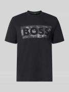 BOSS Green Regular Fit T-Shirt aus Baumwoll-Mix Modell 'TS_GLOBE LOGOP...