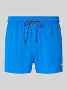 PUMA Badehose mit Seitentaschen und Klettverschlusstasche hinten in Ro...