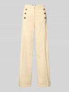 SEDUCTIVE Wide Leg Hose mit Bügelfalten Modell 'Bridget' in Hellgelb, ...