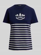 Lauren Ralph Lauren Regular Fit T-Shirt aus reiner Baumwolle in Marine...