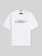 Tommy Hilfiger Teens Regular Fit T-Shirt aus reiner Baumwolle in Weiss...
