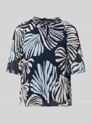 s.Oliver BLACK LABEL Regular Fit Blusenshirt in Plissee-Optik in Hellb...