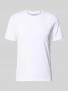 Scotch & Soda T-Shirt mit Label-Stitching und Rundhalsausschnitt in We...