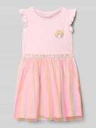 Blue Seven Kleid mit Brusttasche und Rundhalsausschnitt in Rosa, Größe...