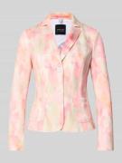 Marc Cain Slim Fit Balzer mit Reverskragen in Pink, Größe 40