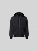 Moose Knuckles Bomberjacke mit Daunen-Feder-Füllung in Black, Größe L