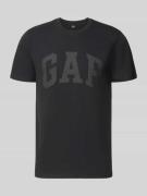 GAP T-Shirt mit Logo und Rundhalsausschnitt in Black, Größe L