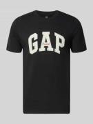 GAP T-Shirt mit Logo und Rundhalsausschnitt in Black, Größe L