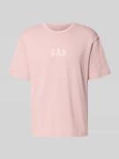 GAP T-Shirt mit Logo und Rundhalsausschnitt in Altrosa, Größe L