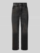GAP Relaxed Straight Fit Jeans im Used-Look in Black, Größe 29/30