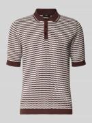 CINQUE Slim Fit Poloshirt mit Knopfleiste Modell 'FLAVIEN' in Pflaume,...