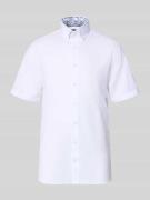 bugatti Regular Fit Freizeithemd mit Button-Down-Kragen in Weiss, Größ...