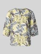 Soyaconcept Regular Fit Bluse mit floralem Allover-Print in Hellblau, ...