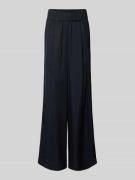 Lanius Wide Leg Stoffhose mit elastischem Bund in Marine, Größe 34