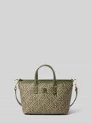 Tommy Hilfiger Henkeltasche mit Leder-Applikationen in Lind, Größe 1