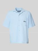 REVIEW Regular Fit Freizeithemd mit Label-Stitching in Hellblau, Größe...