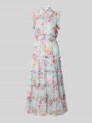 ADLYSH Regular Fit Maxikleid mit Rüschenbesatz in Hellblau, Größe L