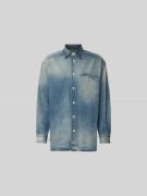 MM6 Maison Margiela Relaxed Fit Jeanshemd aus Baumwolle in Jeansblau, ...