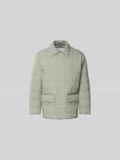 MAISON KITSUNÉ Regular Fit Jacke in Stepp-Optik in Mittelgrau, Größe L