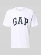 GAP T-Shirt mit Logo und Rundhalsausschnitt in Weiss, Größe L