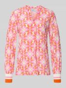 Emily Van den Bergh Regular Fit Bluse aus reiner Viskose in Pink, Größ...