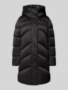 Blauer USA Steppmantel mit Kapuze Modell 'OPERA' in Black, Größe XL