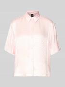 BOSS Regular Fit Pyjama-Oberteil aus reiner Viskose in Rosa, Größe L