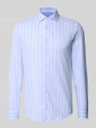 SEIDENSTICKER Slim Fit Business-Hemd aus Baumwolle mit Kentkragen in B...