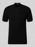Drykorn Slim Fit Poloshirt Modell 'Triton' in Black, Größe L