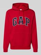 GAP Hoodie mit Kängurutasche in Rot, Größe L