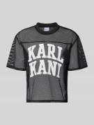KARL KANI Oversized T-Shirt mit Logo-Print in Black, Größe L