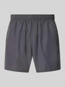 HUGO Regular Fit Badeshorts mit Label-Prägung Modell 'TONAL' in Anthra...