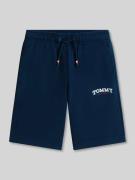 Tommy Hilfiger Teens Regular Fit Sweatshorts aus Baumwoll-Mix in Marin...