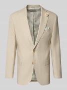 Carl Gross Regular Fit Anzugjacke aus Leinen-Mix Modell 'Tannon' in Be...