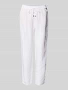 Marc Cain Straight Fit Stoffhose aus Viskose-Mix mit Leinen-Anteil in ...
