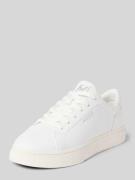 HECHTER PARIS Sneaker aus Leder mit Label-Detail Modell 'Julien' in We...