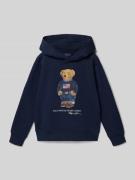 Polo Ralph Lauren Teens Regular Fit Hoodie mit Polo-Bear-Print in Mari...