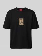 HUGO Regular Fit T-Shirt aus reiner Baumwolle Modell 'DOBUL' in Black,...