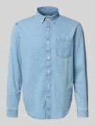 GAP Regular Fit Jeanshemd mit Button-Down-Kragen in Hellblau, Größe L