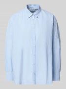 Emily Van den Bergh Relaxed Fit Damenbluse mit Streifenmuster in Hellb...