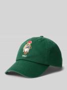 Polo Ralph Lauren Cap mit Logo-Print und Lederriemen in Dunkelgruen, G...