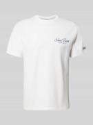 MC2 Saint Barth T-Shirt mit Label-Prints Modell 'PORTLAND' in Weiss, G...