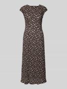 Mango Midikleid im Allover-Look Modell 'POME' in Black, Größe M