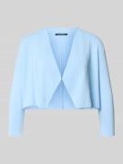 comma Strickjacke in offener Passform mit 3/4-Arm in Blau, Größe L