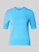Tommy Hilfiger Regular Fit Strickpullover aus Baumwoll-Mix in Sky, Grö...