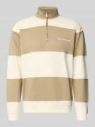 Marc O'Polo Denim Relaxed Fit Troyer aus reiner Baumwolle in Mittelbra...