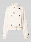 monari Jacke mit doppelter Knopfleiste und Reißverschluss in Ecru, Grö...