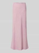 Samsøe Samsøe Leinenrock in A-Linie in Rosa Melange, Größe L